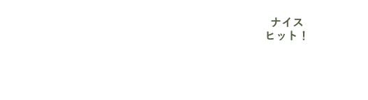 ナイスヒット